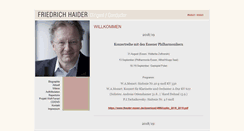 Desktop Screenshot of friedrichhaider.com